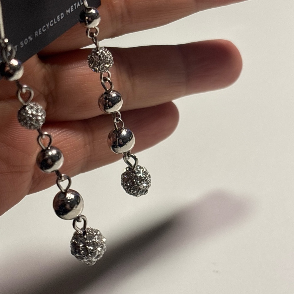 Simply Vera Vera Wang Silver Beaded Earrings